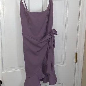 Lavender wrap dress!